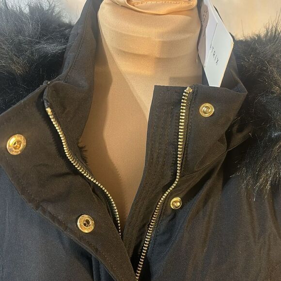 Royal Matrix Parka Coat Winter Warm Parka Coat With Hood Black - Picture 5 of 9